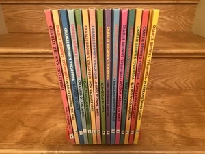 Vintage Charlie Brown Cyclopedia Set Volumes 1-15 Hardcover W/ Case See Details - Picture 1 of 4