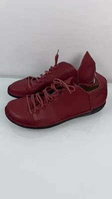 Botines Loints of Holland de cuero rojo con cordones zapatos para mujer talla 40 EE. UU. 9 Foto 1 de 4