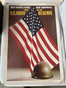 Vintage Vietnam War Era Recruiting Poster - U. S. Army Reserve - Picture 1 of 12