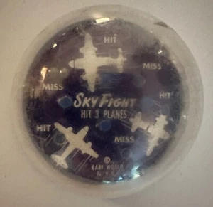 Vtg SKY FIGHT Handheld Metal Ball Small Toy Plane Game  aby World N.Y.C. (24B4) - Picture 1 of 3