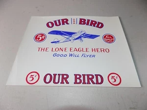 ZIGARRENBOX INNEN ETIKETT, LONE EAGLE CHARLES LINDBERGH / Kostenloser Versand - Bild 1 von 1