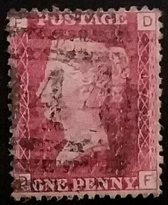 GB QV Pfennig rot 1858-79 1d D102b versandkostenfrei (Einschreiben) - Bild 1 von 2