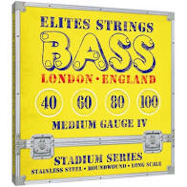 BASS ELITES Elites Bass Guitar Strings 40-100 Stadium Series Stainless Steel IV