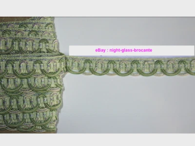 11 METRES DE GALON DE PASSEMENTERIE ANCIENNE DE LYON-AVEC LUREX ARGENTÉ-N°AM39 - Photo 1/3