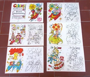 11 cartoline MARCELLO PEOLA Buon onomastico -  Colora le tue cartoline Serie 2 - Picture 1 of 1
