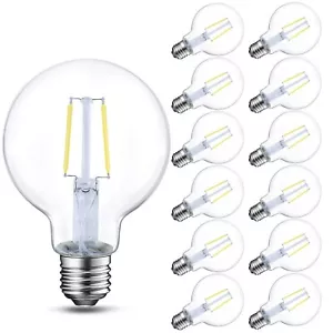 Energetic 12-Pack LED Globe G25 Dimmable Edison Light Bulb, 40 Watt Equivalen... - Picture 1 of 7