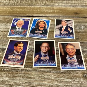 Decision 2016 Lot of 6x Collector Cards Topps Mike Pence Marco Rubio John Kerry