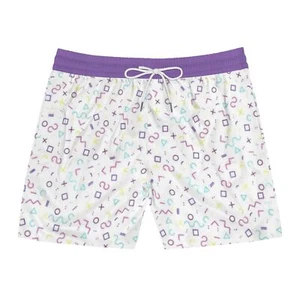 Colorful AOP Swim Shorts, Men's Beachwear, Summer Vacation Swimwear by TokyoBill - Picture 1 of 5
