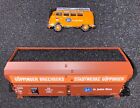 Marklin Museumswagen Set 2022 4-achsig Kohletrichter Auto + VW T1 Bus im Blechkarton 48122