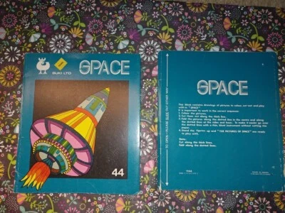 VINTAGE SPACE PORTFOLIO BUKI TOYS ISREAL 1983 NO. 1144 12 UNCOLORED BOARDS!  - Image 1 of 4