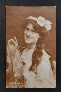1907 Postcard, Miss Zena Dare - Enamelette Series, Davidson Bros - Picture 1 of 2