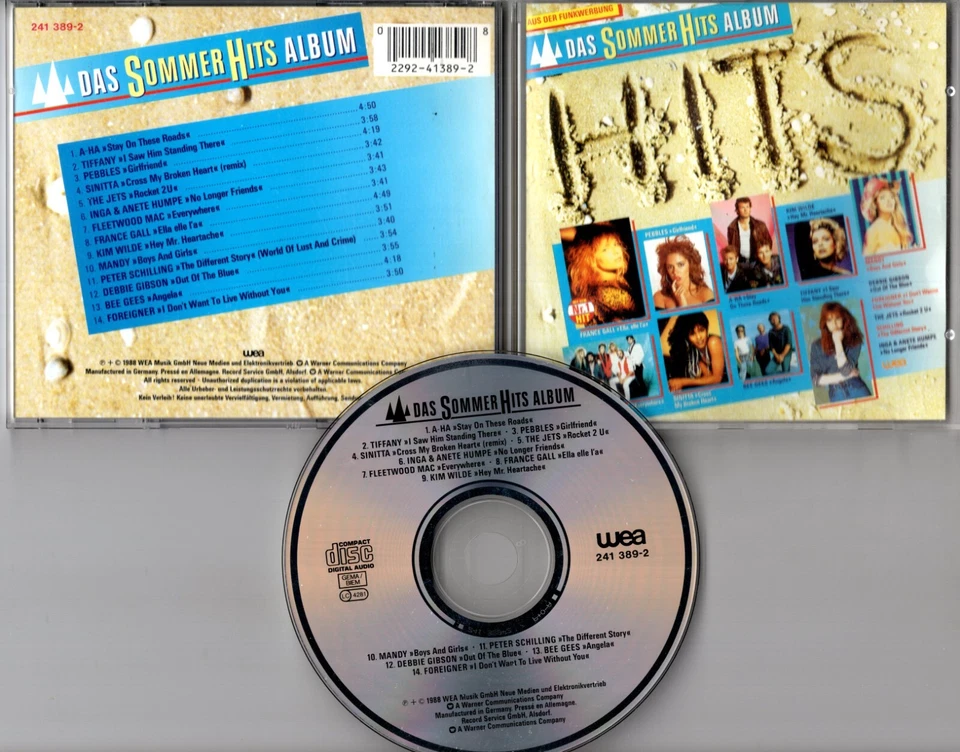WEA CD-Compilation © 1988 Bee Gees PETER SCHILLING Kim Wilde FLEETWOOD MAC - Bild 1 von 1