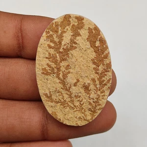 Oval shape rare psilomelane dendrite cabochon dendritic design gemstone M5015 AU - Picture 1 of 5