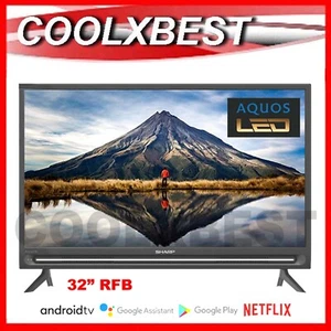 SHARP AQUOS 32" LED ANDROID GOOGLE SMART TV RFB QUAD CORE HD DIGITAL CHROMECAST - Picture 1 of 10