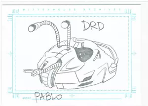 Farscape Season 3 Artist Sketch Sketchafex Pablo Raimondi - Character DRD - Picture 1 of 2