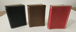 Burgess & Bowes Midget Languages Dictionaries 1964 Germ, French, ital(3) Leather - Picture 1 of 15