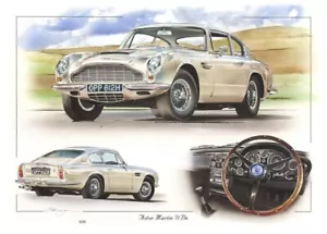 IMPRESIONANTE IMPRESIÓN ASTON MARTIN DB6 EDICIÓN LIMITADA INTERIOR GT CHRIS DUGAN - Imagen 1 de 7