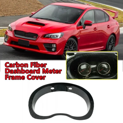 For Subaru WRX / WRX STI 2015-2019 Carbon Fiber Dashboard Meter Frame Cover Foto 1 de 4