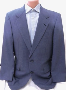 Hickey Freeman Men's vintage wool Blue Sports Jacket Coat 40 R Union Made - Picture 1 of 12