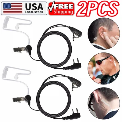 2 Pin Walkie Talkie Earpiece Headset Earphone For BAOFENG/BAOJIE/WEIERWEI Radio - Image 1 of 4