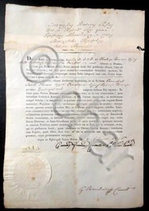 Collezionismo - Documento con Sigillo - 1836 - Picture 1 of 1