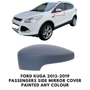 Door Wing Mirror Cover Painted For Ford Kuga 2013-2019 Passengers Side Left - Picture 1 of 5