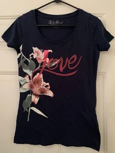 Lucky Brand Cotton Navy T-Shirt Size Small NWOT - Picture 1 of 3