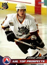 Garnet Exelby 2002-03 AHL Top Prospects Chicago Wolves