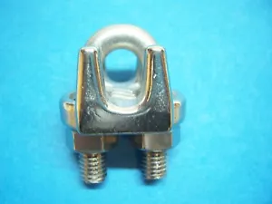 8 clips de cable de alambre de acero inoxidable para cable de 5/16" - Imagen 1 de 1
