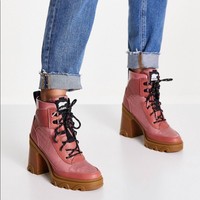 Sorel Blake Lace Shatter Red Heel 