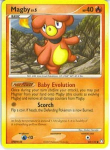 2x (pok-MT-088) Magby (C) Pokemon D&P Mysterious Treasures Card # 88 - Imagen 1 de 1