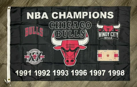 Chicago Bulls Flag 3x5ft Banner Polyester basketball World Series Bulls024 Cover