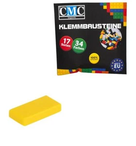 100 Fliesen Klemmbausteine Tiles Bausteine 1x2 Noppen Kompatibel Kachel Gelb - Bild 1 von 1