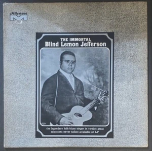Blind Lemon Jefferson - The Immortal Blind Lemon Jefferson Vinyl Record VG+/VG+ - Picture 1 of 1