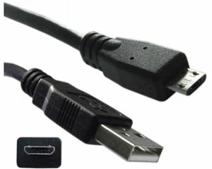 FOR XBOX Charging Cable Black Game Pad Controller Charger Lead Micro USB-1M - Picture 1 of 5