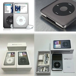 NEW-Sealed Apple iPod Classic 7th Generation 120/160/256/512GB (Silver/Black) - Picture 1 of 13