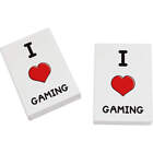 2 x 45mm 'I Love Gaming' Erasers / Rubbers (ER00032618)