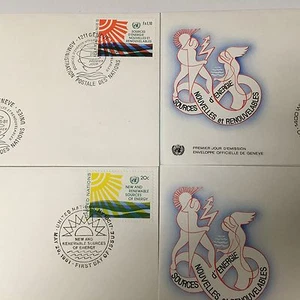 UNITED NATIONS ENERGY FIRST DAY COVER GENEVA CACHE - Picture 1 of 2