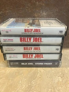 Billy Joel Casette 5-Lot Innocent Man Cold Spring Harbor Storm Front Streetlife - Picture 1 of 4