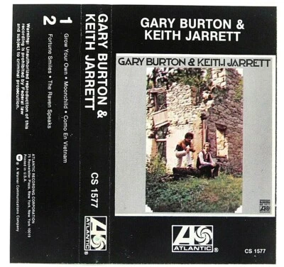 Cassette Gary Burton and Keith Jarrett 1977 Atlantic Records CS 1577 - Image 1 of 2
