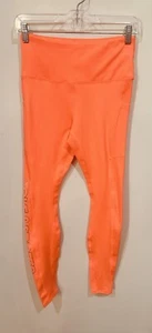 Leggings para mujer Love & Sports naranja neón con bolsillos laterales/estampado talla XS (0-2) - Imagen 1 de 9