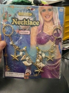 Mermaid Necklace Starfish Sea Shell Fancy Dress Up Halloween Costume Accessory - Picture 1 of 2