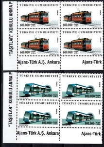 Türkei 2003 Züge postfrisch Set X 4 - Bild 1 von 1