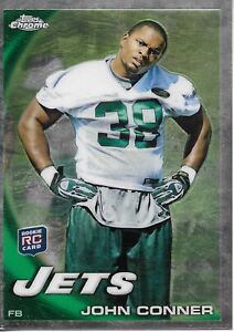 2010 Topps Chrome John Conner (Jets) recrue football carte à collectionner #C96