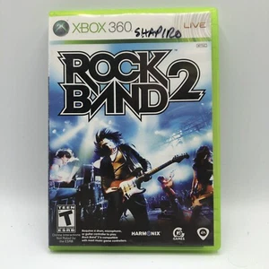 Xbox 360 Video Games Rockband 2 w Hard Cover - Picture 1 of 4