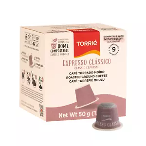 Biodegradable Coffee Pods Home Compostable - Classic Taste Nespresso Compatible - Imagen 1 de 13