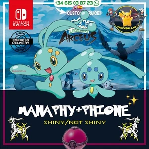 ✨MANAPHY + PHIONE PACK✨ | pokemon leyendas Arceus 🏞️ / Legends Arceus 🌋 - Picture 1 of 3
