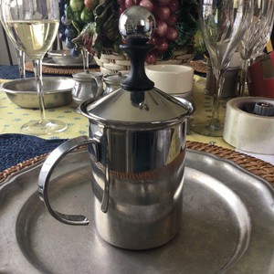 Frabosk Cappuccino Creamer Manual Frother Nissan 18/10 Stainless Steel Italy