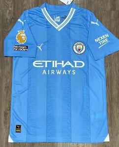 Manchester City 2023/24 Home Jersey Authentic [Any Name On The Back]