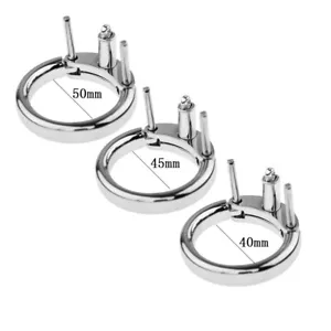 Mens Steel Male Chastity Device Belt Accessory Cage Metal Ring Accessory - Picture 1 of 14